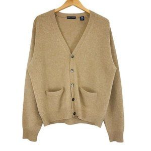 Grant Thomas Camel Pure Wool Cardigan XL